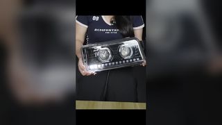 सिनोट्रक एसआईटीआरएके डंप ट्रक एलईडी हेडलाइट अपग्रेड